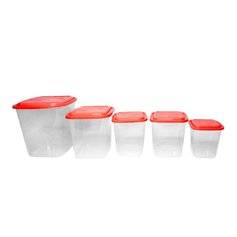 Kit Porta Mantimentos Com 5 Peças Uninjet - Rosa - Presente Park