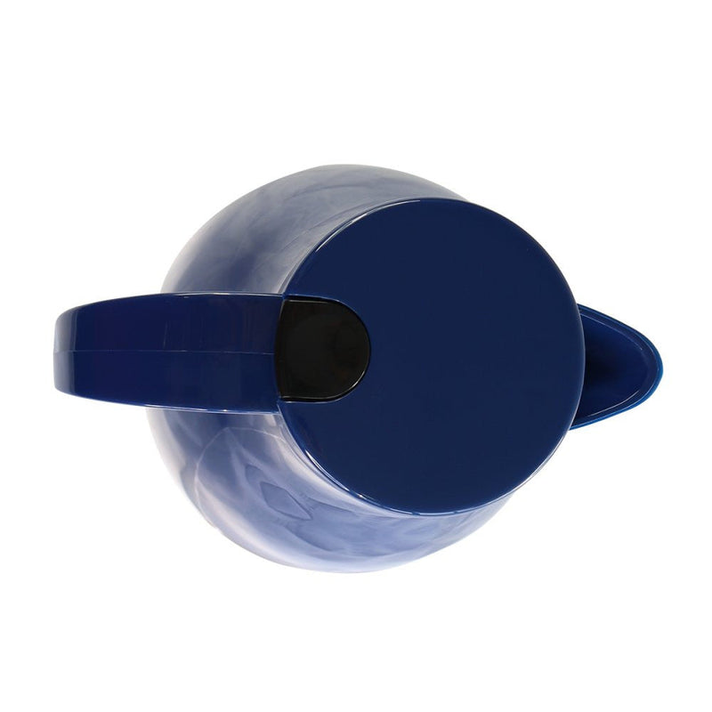 Garrafa Térmica Bule C/ Gatilho 1,0 Litro Café - Azul - Presente Park