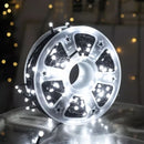 Cordão Pisca Pisca Led de Natal Rolo 200 Lampadas 50M 110V Tomada 8 Funções