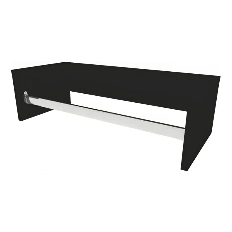 Cabideiro Arara de Parede para Roupas 60cm Madeira MDF Guarda Roupa Closet Loja