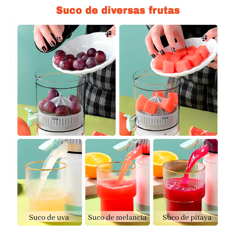 Espremedor Extrator Suco Laranja Limão Frutas Portatil USB - Presente Park