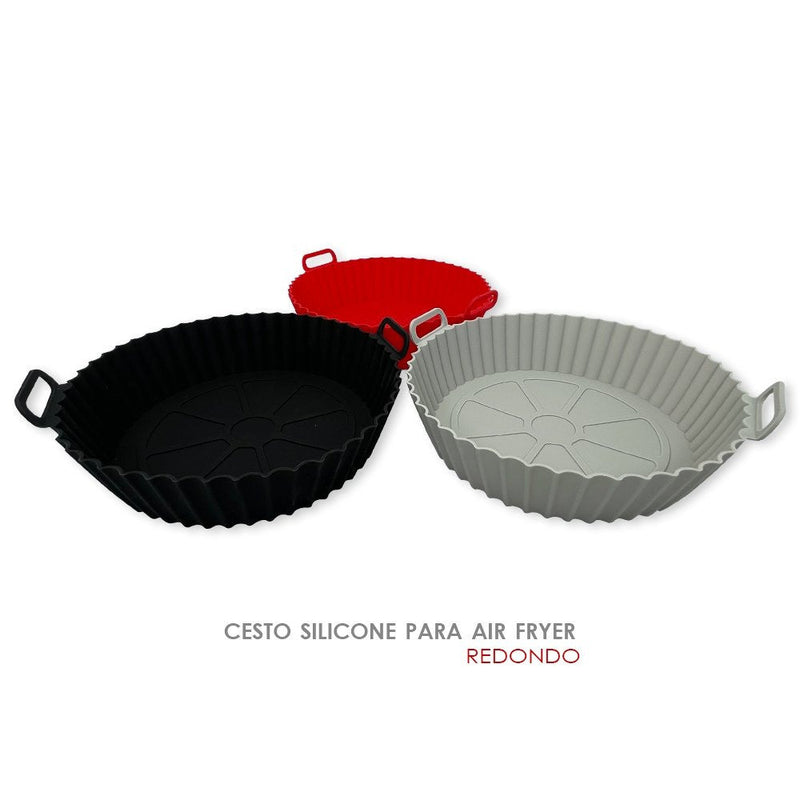 Forro Pra Fritadeira Forma Silicone Air Fryer Micro-ondas Com Alça - Presente Park