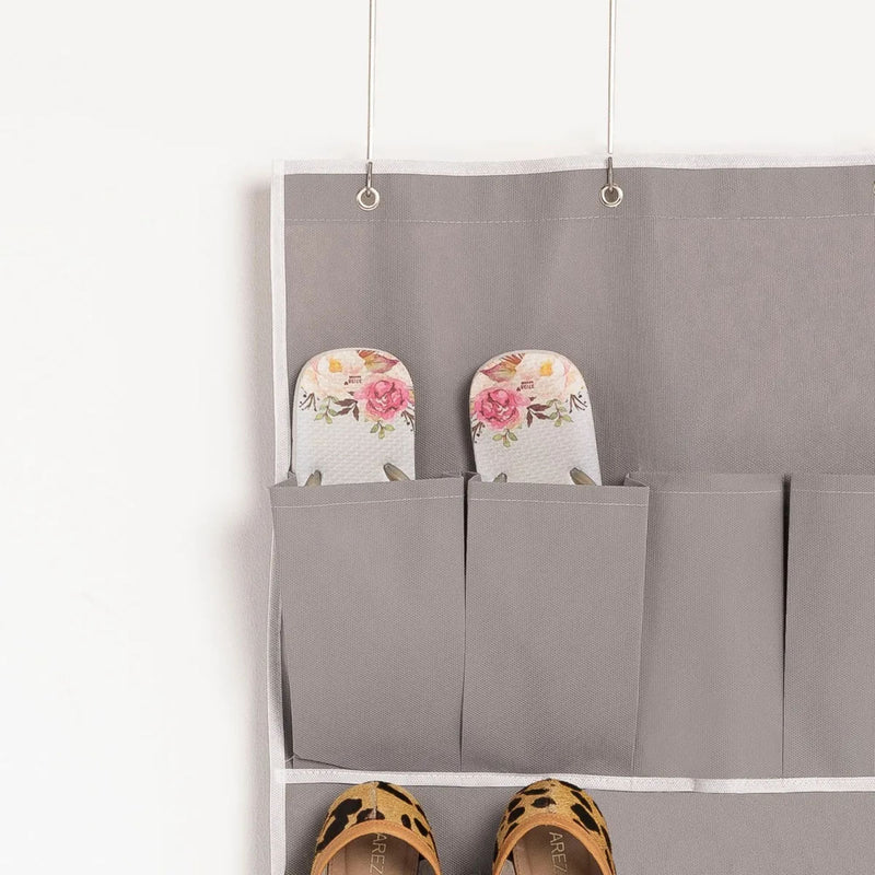 Sapateira Suspensa para Porta Organizador de Sapatos Vertical com 20 Bolsos 10 Pares Multiuso