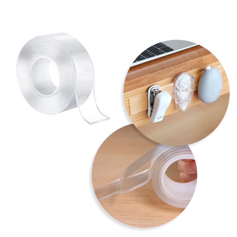 Fita Dupla Face Extra Forte Transparente 18mm x 5 Metros - Presente Park