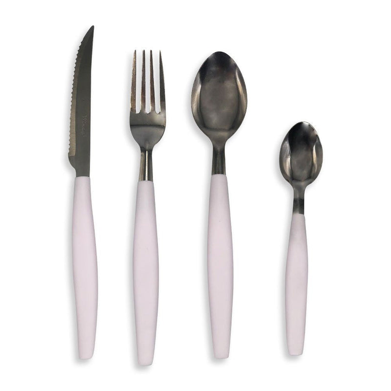 Kit de Talheres em Inox 25 Peças - Branco - Presente Park
