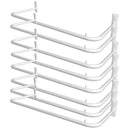 Kit 7 Arara Cabideiro de Parede 1 Metro Reto Ferro Expositor de Roupas para Loja Closet