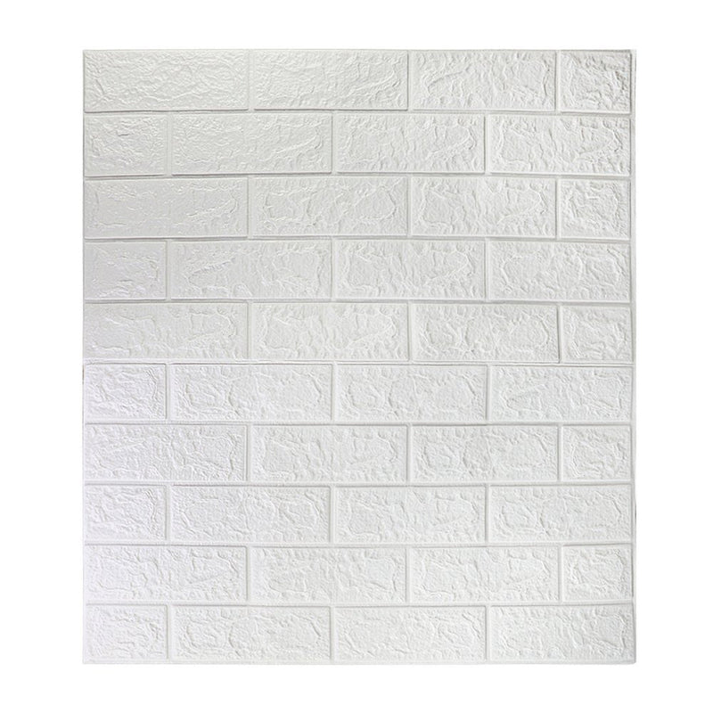 Placa Decorativa Papel de Parede Texturizado Branco - Presente Park