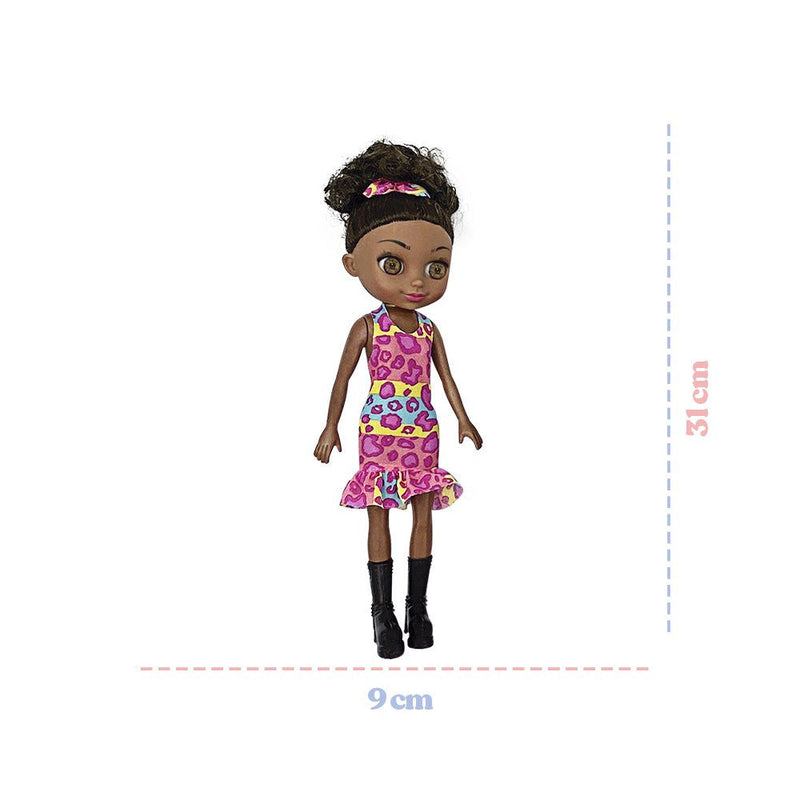 Boneca Juju Mommy Mamãe E Filhinha Negra Com Acessórios - Presente Park