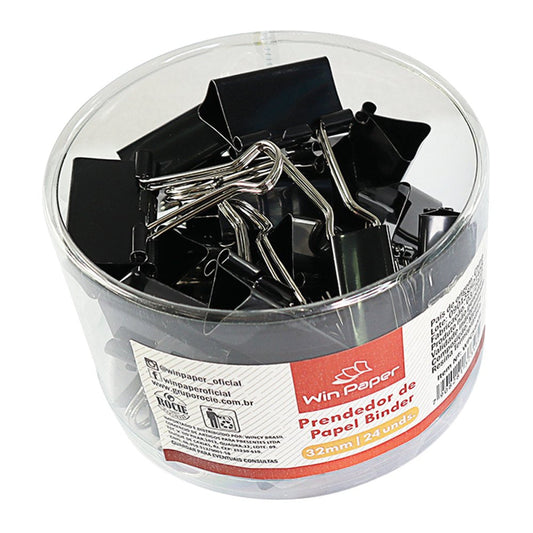 Prendedor Papel Binder 32 mm 24 unidades