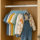 Kit 30 Cabide Infantil de Veludo Antideslizante Slim Ultrafino para Roupa Calça Camiseta de Bebe