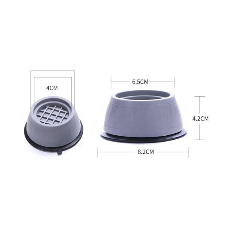 4 Pe Para Maquina de Lavar Roupa Móveis Antiderrapante Pés Anti-vibração Shockpad - Presente Park