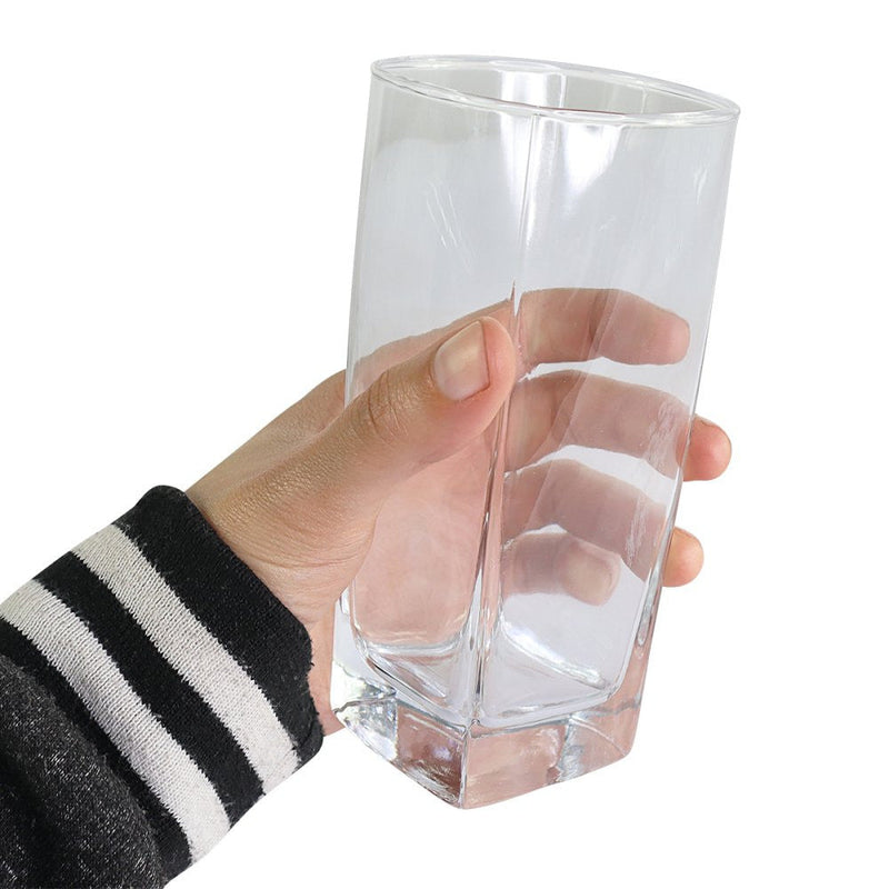 Jogo 6 Copos Quadrado Texas Vidro 320ml - Presente Park