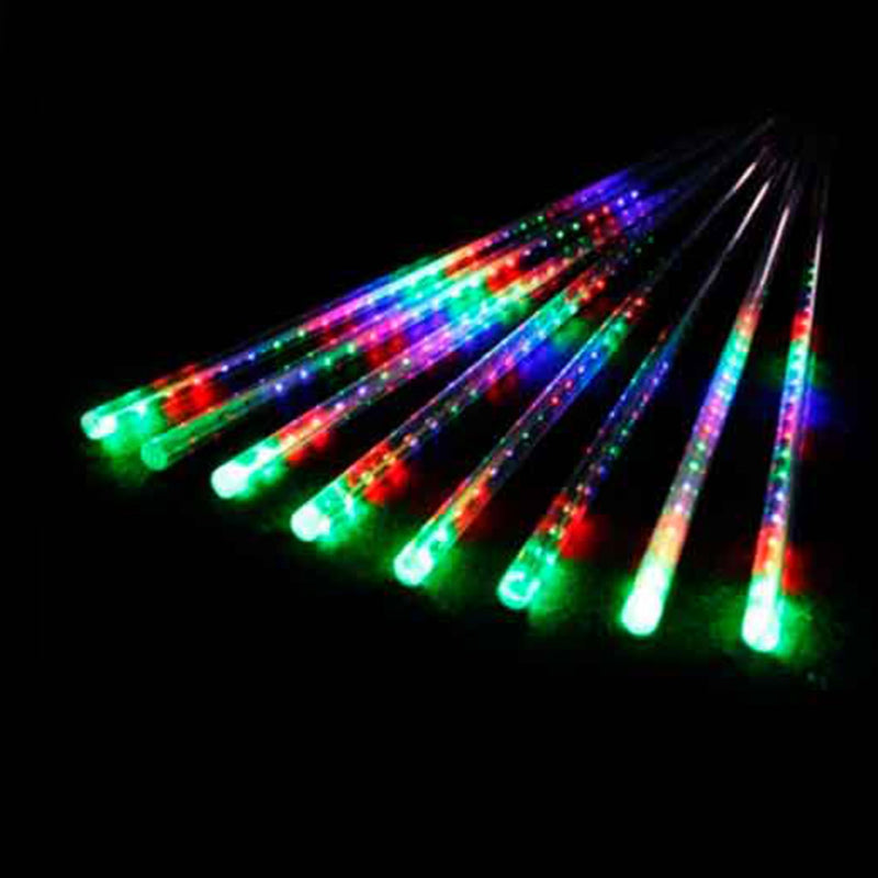 8 Tubos de Luz Led 50cm Iluminação Cascata Efeito Gelo Chuva Natal