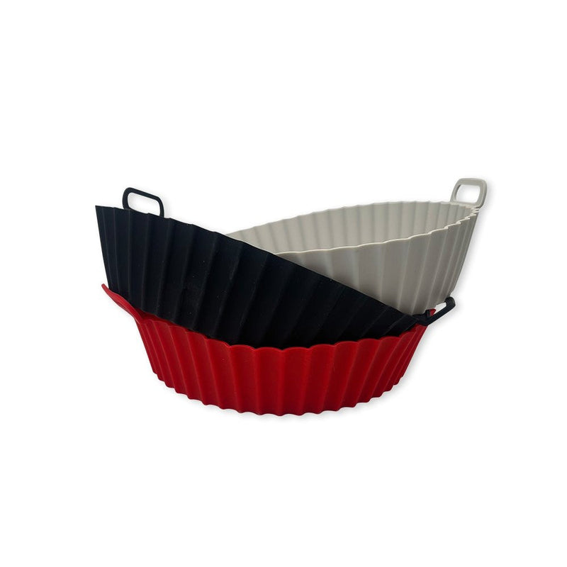 Forro Pra Fritadeira Forma Silicone Air Fryer Micro-ondas Com Alça - Presente Park