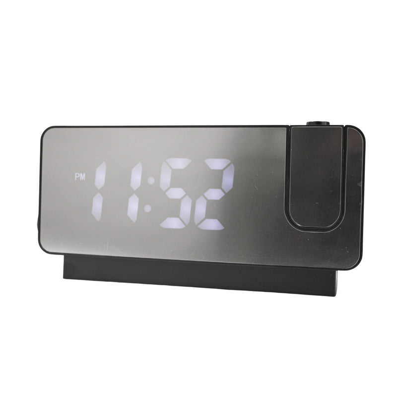Relogio Alarme LED Espelhado USB Com Projetor de Hora - Presente Park
