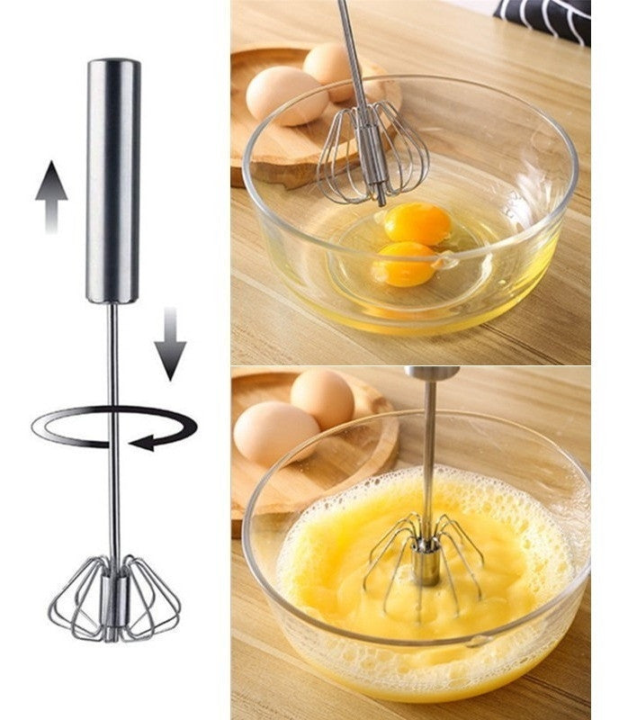 Misturador Batedor De Ovos Mixer Giratório Semi Automático - Presente Park