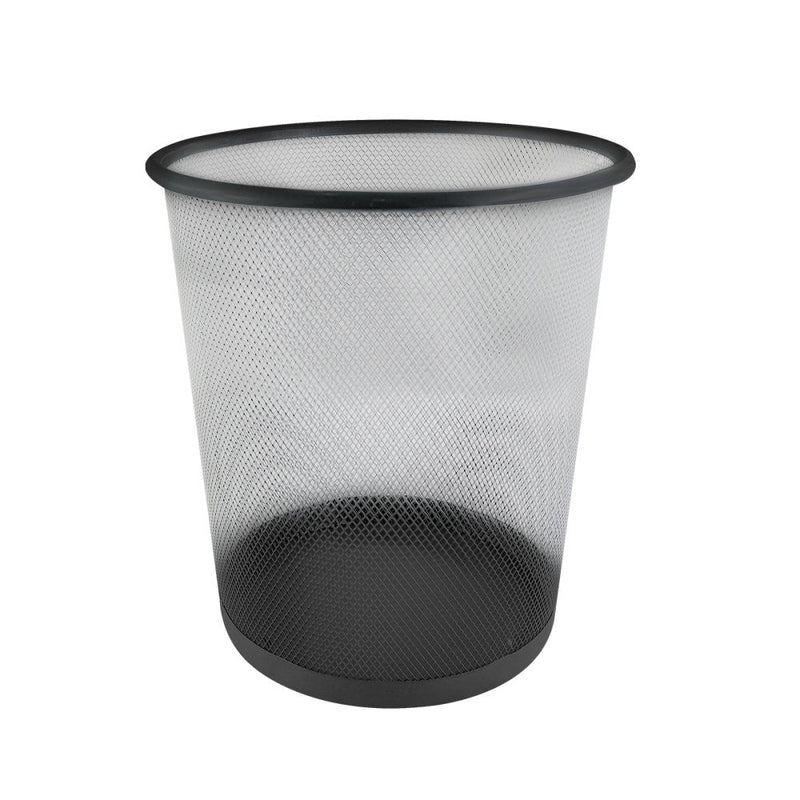 Lixeira Telada De Metal 10/12,5 Litros Preta - Presente Park