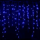 Cordão Pisca Pisca Led Cascata 200L 5M x 70CM 8 Modos 110V Tomada Natal Ano Novo Casamentos