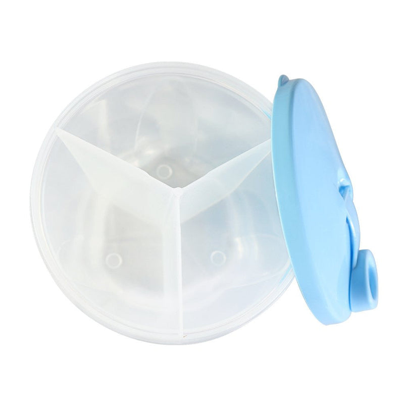 Kit Garrafa Paris 500ml Garrafa Fano 250ml e Pote Dosador 300ml Unibaby Azul - Presente Park