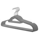 Kit 10 Cabides de Veludo Slim Adulto Antideslizante Ultrafino para Roupas Camisas Calças Vestido