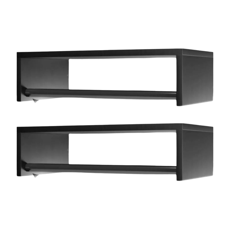 Cabideiro Arara de Parede para Roupas 1m Madeira MDF Guarda Roupa Closet Loja