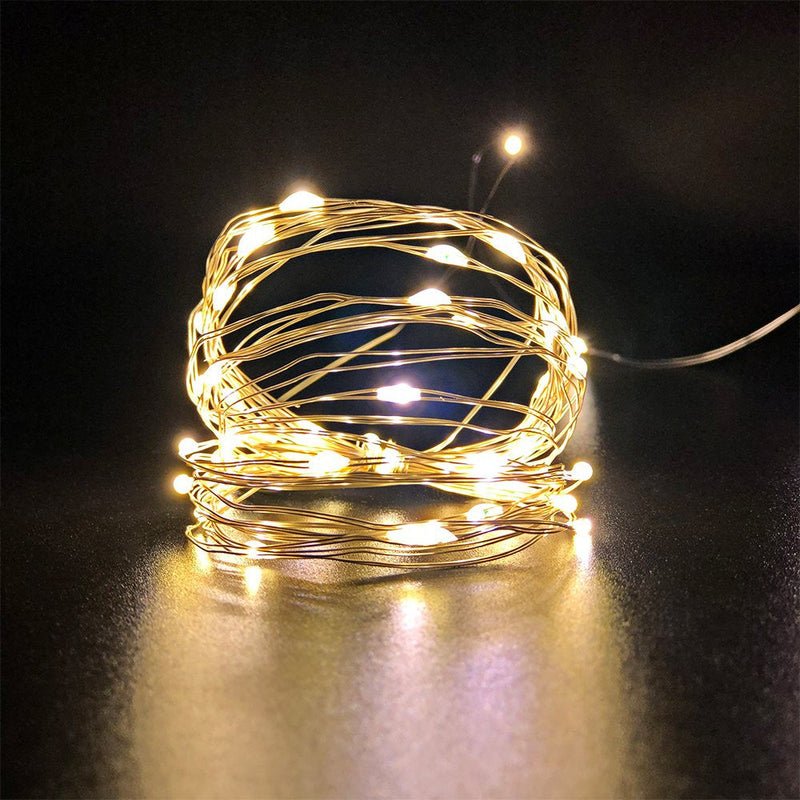 Fio De Fada Led Decoração Cordão De Luz 5mts - Branco Quente - Presente Park