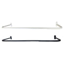 Arara Cabideiro de Parede 80cm Reto Cromado Expositor de Roupas para Loja Closet