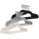 Kit 20 Cabides de Veludo Slim Adulto 45cm Antiaderente Giratório para Blazer Camisa Calça Vestido