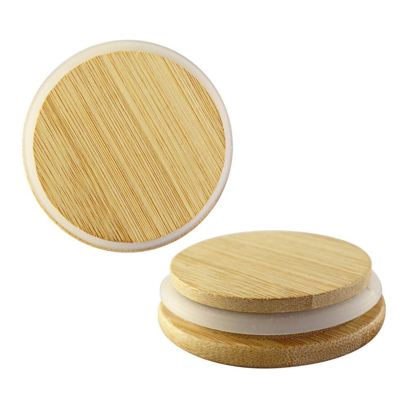 Pote para Mantimentos com Tampa de Bambu 450ml - Presente Park