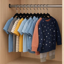 Kit 40 Cabide Infantil de Veludo Antideslizante Slim Ultrafino para Roupa Calça Camiseta de Bebe