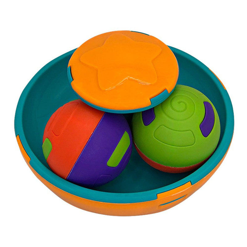 Pião Gira Ball com 2 Bolinhas Chocalho - Presente Park