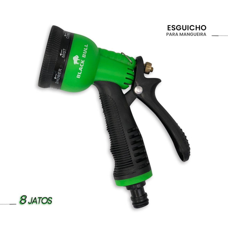 Esguicho Múltiplo para Mangueira com 8 Tipos de Jatos com Trava - Presente Park