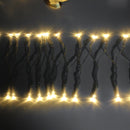 Cordão Pisca Pisca Led Fio de Fada 50L 5M Gota Pilha Luz Iluminação Natal Casamentos Festas