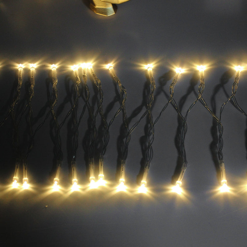 Cordão Pisca Pisca Led Fio de Fada 50L 5M Gota Pilha Luz Iluminação Natal Casamentos Festas