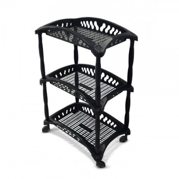 Organizador Vertical Triplo Fruteira Preto 3 Andares - Presente Park