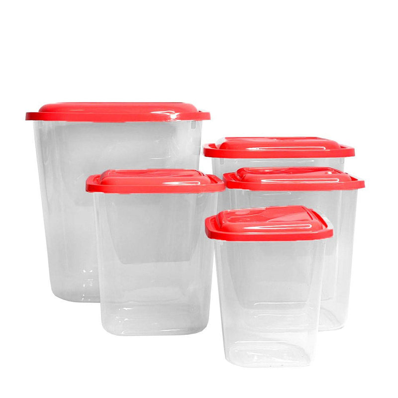 Kit Porta Mantimentos Com 5 Peças Uninjet - Rosa - Presente Park
