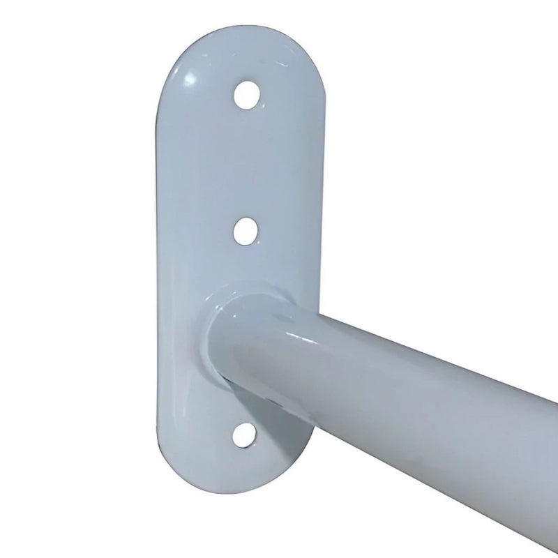 Arara Cabideiro de Parede 80cm Reto Cromado Expositor de Roupas para Loja Closet