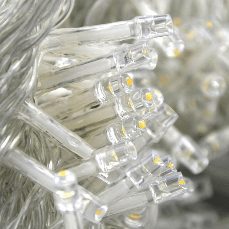 Cordão Pisca Pisca Led Fio de Fada 50L 5M Gota Pilha Luz Iluminação Natal Casamentos Festas