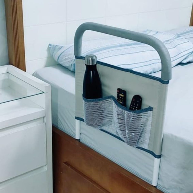 Grade Proteção Cama Reforçada Barra De Apoio Para Idosos Objetos Stand Up Segurança - Presente Park