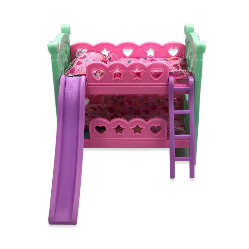 Berço de Brinquedo com Escorregador Rosa - Presente Park