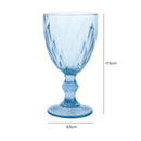 Jogo 6 Taças Diamond 330ml Vidro Reforçado Bico de Jaca Luxo para Água Vinho Suco