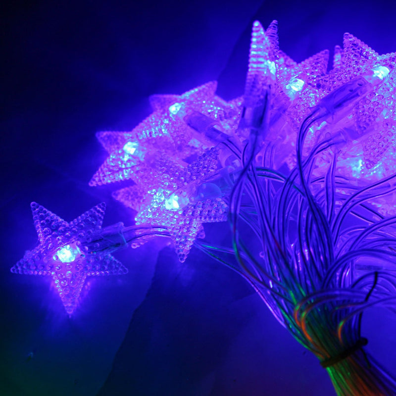 Cordão Pisca Pisca Led Rede com Estrela 120L 3,5M x 50CM 8 Modos 110V Natal Casamentos Festas