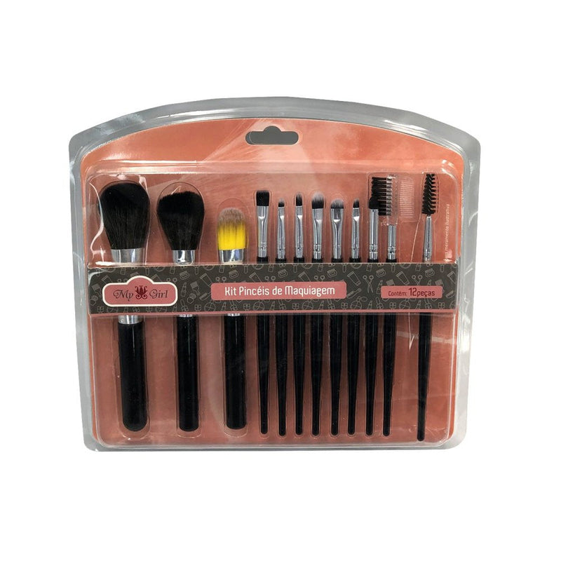 Kit Pincel De Maquiagem 12 Peças - Presente Park