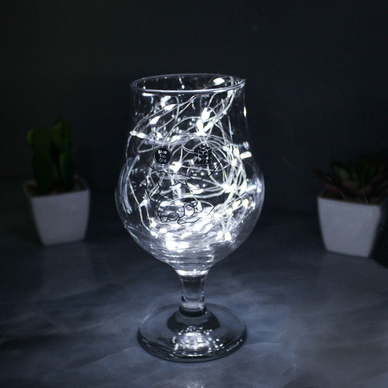 Cordão Pisca Pisca Led Fio de Fada 100L 10M a Pilha Iluminação Natal Casamentos Festas