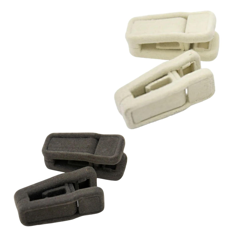 Kit 30  Presilhas de Veludo e Plástico para Cabides - Fixação Segura e Removível