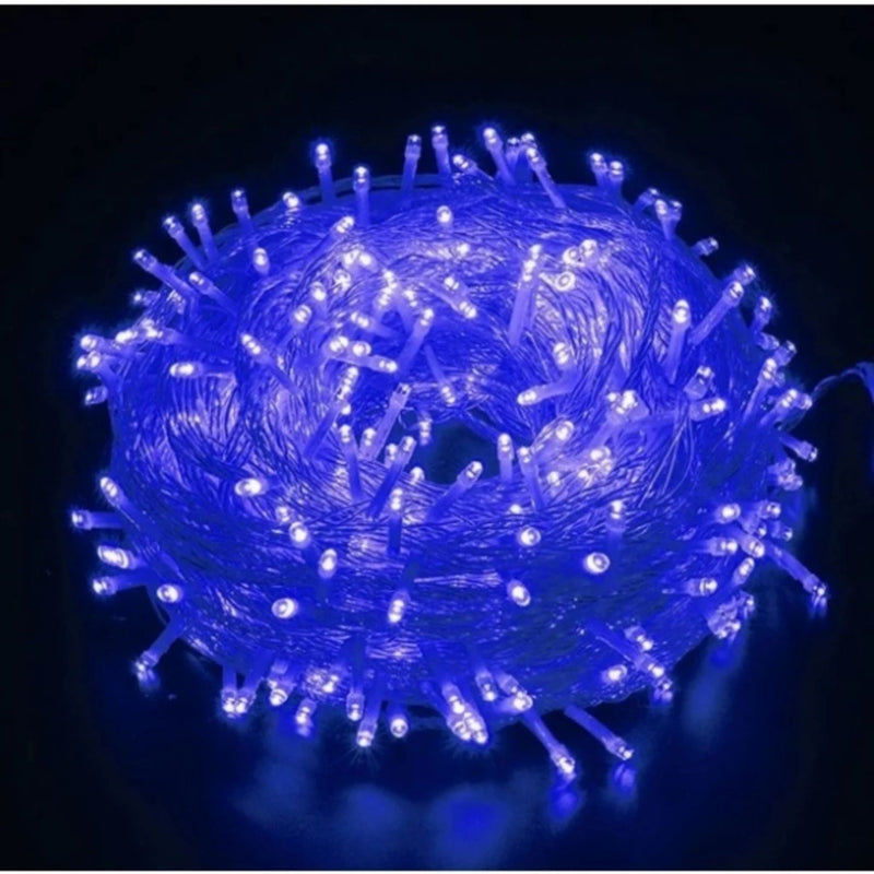 Cordão Pisca Pisca Led 50 Lampadas 5M Pequena Gota 110V 8 Modos Iluminação Luz Natal