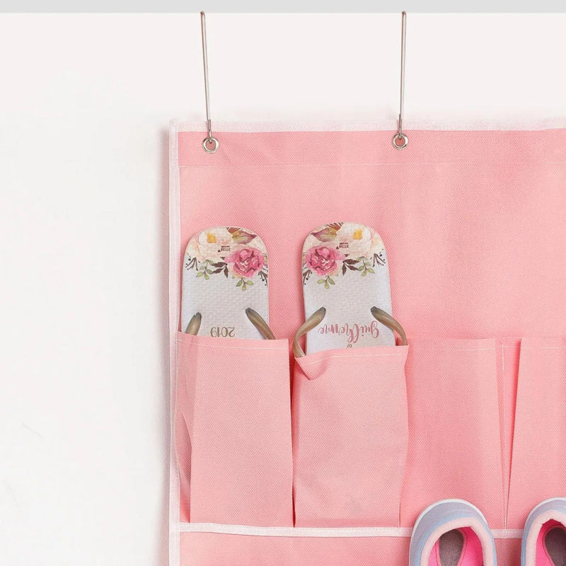 Sapateira Suspensa Infantil para Porta Organizador de Sapatos Vertical com 20 Bolsos 10 Pares