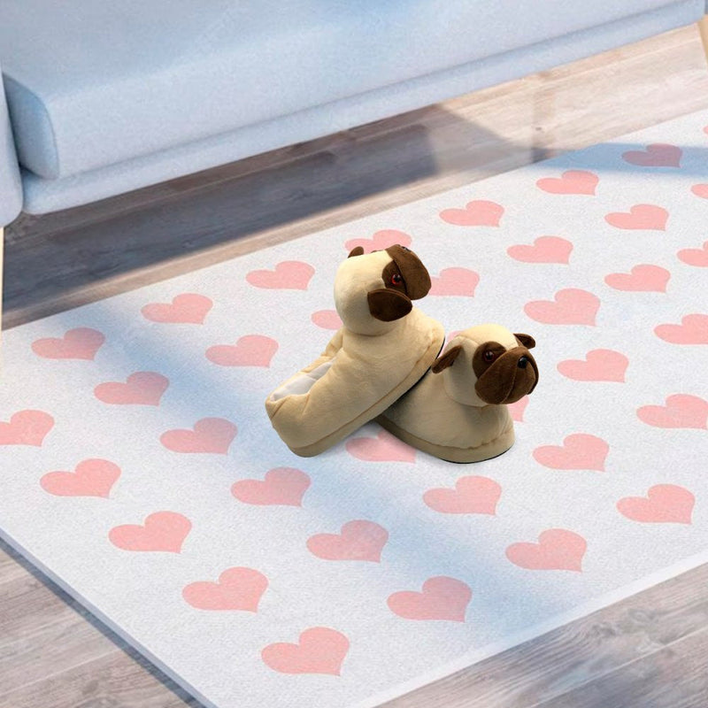 Pantufas de Cachorro Pug 3D Tamanho Único - Presente Park