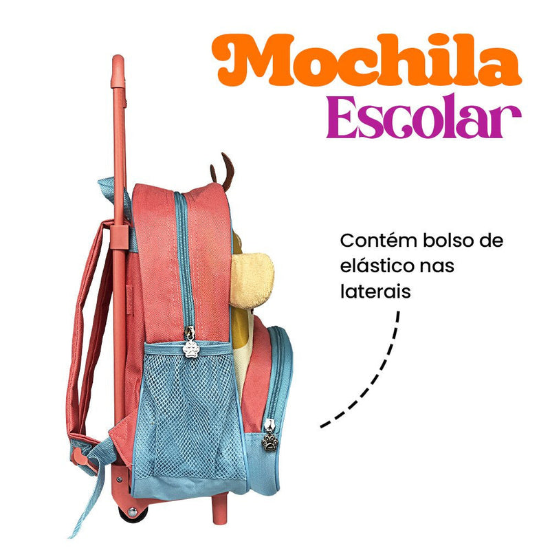Mochila de Rodinha Infantil - Girafa - Presente Park