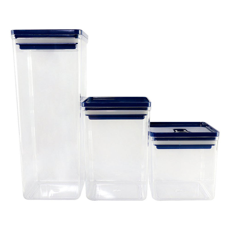 Kit Organizador Hermético Dubai Azul 5 Litros - Presente Park